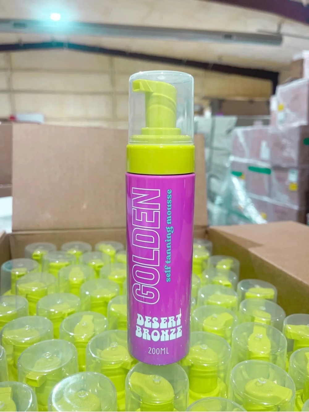 Desert Bronze Self Tanning Mousse - Pink & Lime